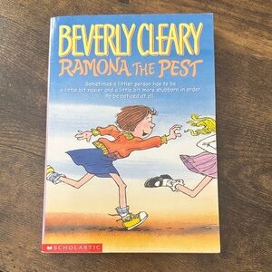 Scholastic 'Ramona the Pest' by Beverly Cleary - Blue and Orange Cover
